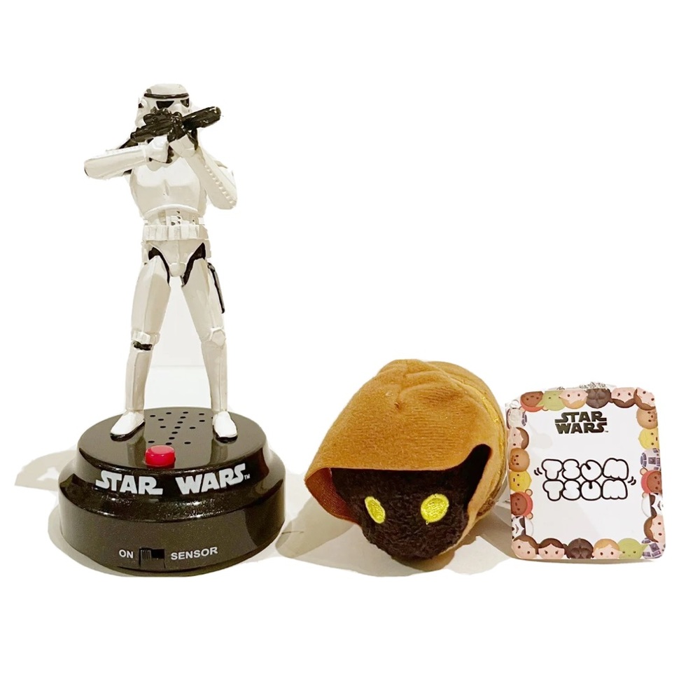 Star Wars Clone Wars Storm Trooper Pilot Talking Figure Tsum Jawa Mini Plush Toy